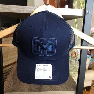 Nike Michigan Wolverines C99 Trucker Adjustable Hat - Navy Blue